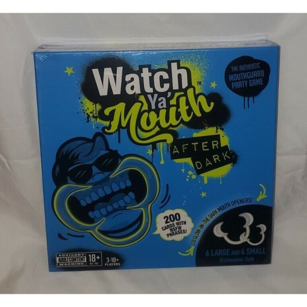 Watch Ya' Mouth After Dark Adult Party Game / 200 Card NSFW/ Glow in the Dark